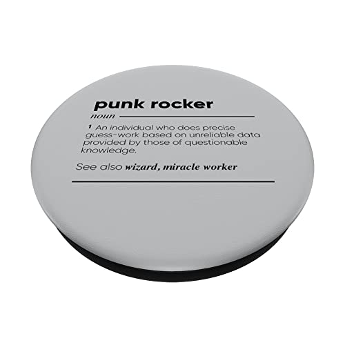 Punk Rocker Definición divertida PopSockets PopGrip Intercambiable