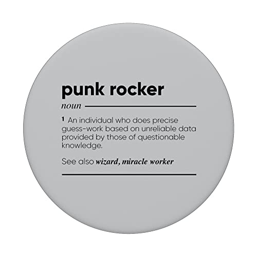 Punk Rocker Definición divertida PopSockets PopGrip Intercambiable