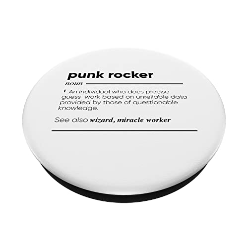 Punk Rocker Definición divertida PopSockets PopGrip Intercambiable