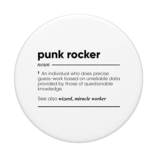 Punk Rocker Definición divertida PopSockets PopGrip Intercambiable