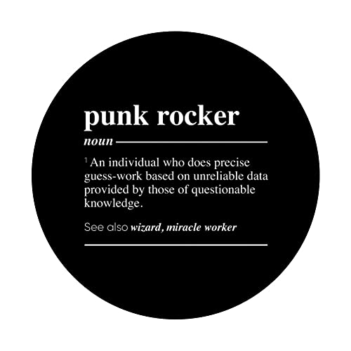 Punk Rocker Definición Divertido Nombre PopSockets PopGrip Intercambiable