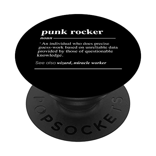 Punk Rocker Definición Divertido Nombre PopSockets PopGrip Intercambiable