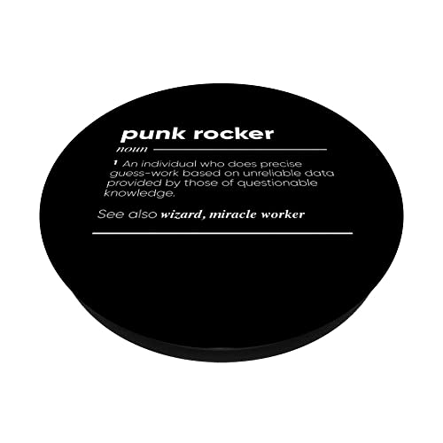 Punk Rocker Definición Divertido Nombre PopSockets PopGrip Intercambiable