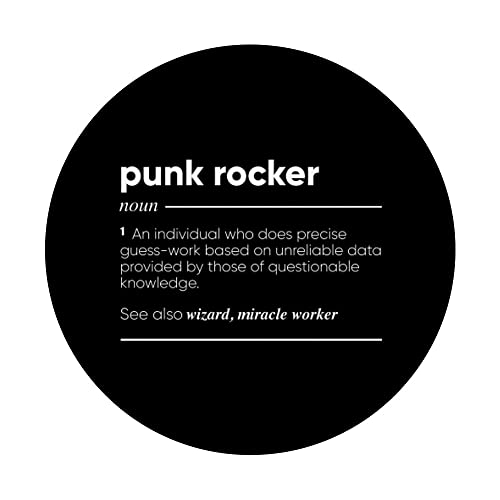 Punk Rocker Definición Divertido Nombre PopSockets PopGrip Intercambiable