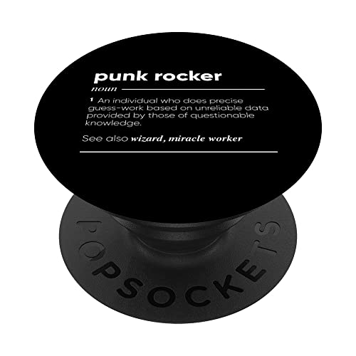 Punk Rocker Definición Divertido Nombre PopSockets PopGrip Intercambiable