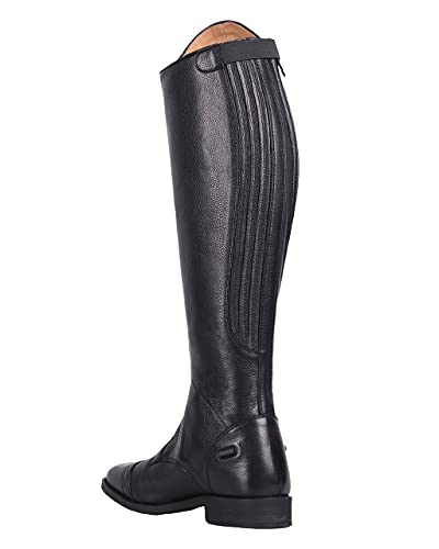 QHP Botas de equitación de piel para mujer Tamar Adult, color Negro, talla 39 EU