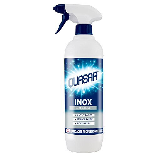 Quasar limpiador para acero inoxidable 650 ml – juego de 4