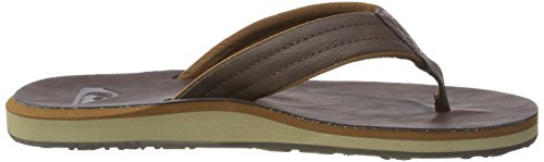 Quiksilver Carver Nubuck-Sandals For Men, Zapatos de Playa y Piscina Hombre, Marrón (Demitasse-Solid Ctk0), 43 EU