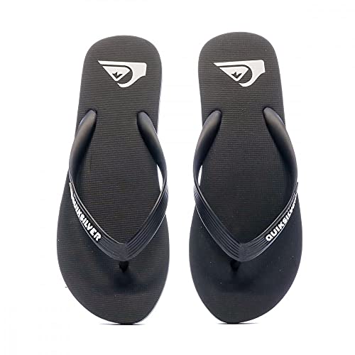 Quiksilver Molokai-Flip-Flops For Men, Zapatos de Playa y Piscina Hombre, Negro (Black/Black/White Xkkw), 45 EU