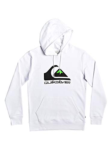 Quiksilver Omni Logo - Sudadera con Capucha para Hombre Sudadera con Capucha, Hombre, White, XL