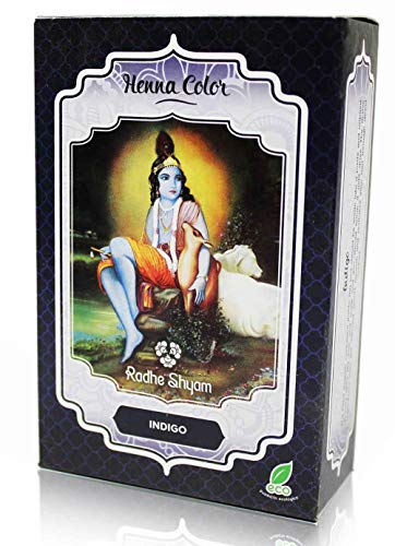 Radhe Henna Indigo Polvo Radhe 100 Gr Henna Polvo Radhe Shyam 100 ml