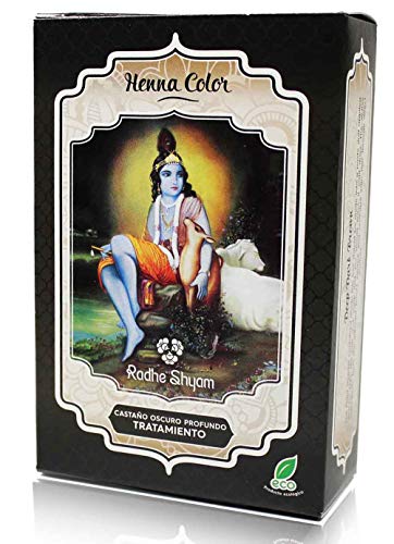 Radhe Henna Radhe Castaño Oscuro Profundo Tratam. 100 Gr Henna Radhe 100 Gramos 100 ml