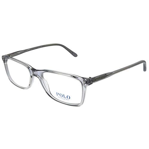 Ralph Lauren POLO 0PH2155 Monturas de Gafas, Shiny Semi Transparent Grey, 54 para Hombre