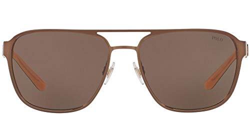 Ralph Lauren POLO 0PH3125 Gafas de Sol, Semi Shiny Brown, 57 para Hombre