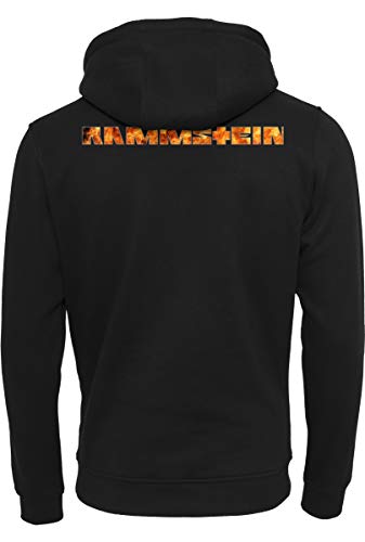 Rammstein Lava Logo Hoodie Hooded Sweatshirt, Black, S Mens