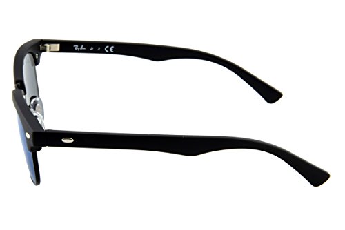 Ray-Ban Clubmaster Junior Gafas de Sol, Negro, 45 Unisex-Niño