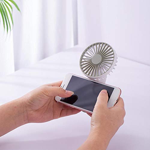 Rayber Mini ventilador USB azul oscuro, abs USB ventilador, con ventosas, pequeño, ajuste de ángulo de 180°, para el hogar, deportes, viajes, actividades al aire libre, escritorio, dormitorio, etc.