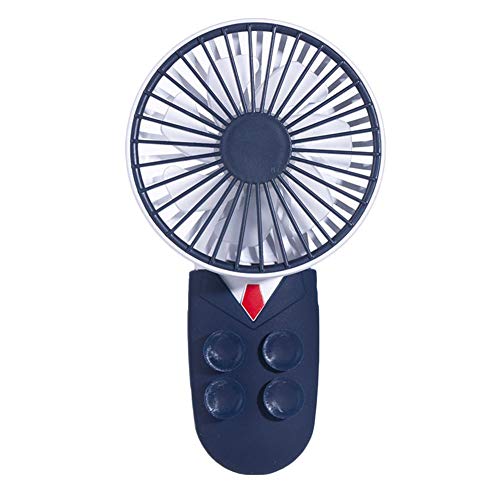 Rayber Mini ventilador USB azul oscuro, abs USB ventilador, con ventosas, pequeño, ajuste de ángulo de 180°, para el hogar, deportes, viajes, actividades al aire libre, escritorio, dormitorio, etc.