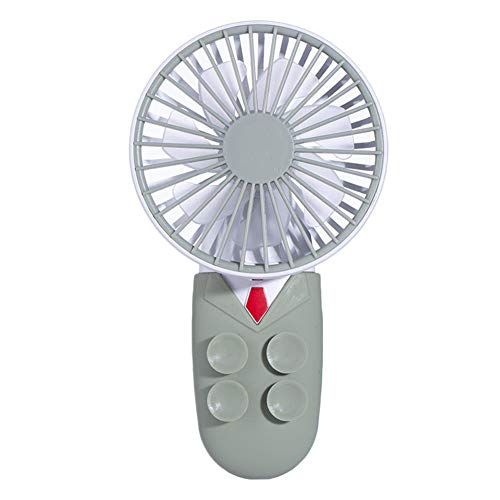 Rayber Mini ventilador USB verde abs USB ventilador con ventosas pequeño 180 ° ángulo de ajuste de ángulo para el hogar, deportes, viajes, actividades al aire libre, escritorio, dormitorio, etc.