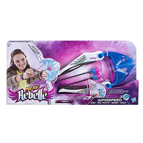 Rebelle - Arco Wingspeed, Color Rosa (Hasbro B4038EU4)