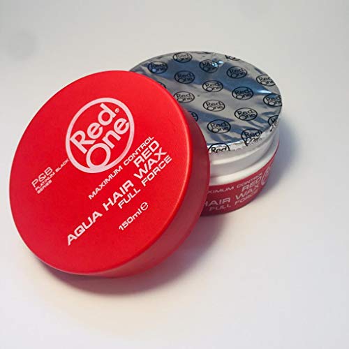 Red One Aqua Hair Wax, Gel de cera para el cabello, color rojo, 150 ml