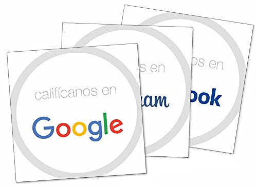 redes sociales Sticker | Juego de 3 pegatinas de redes sociales | set de 3 Google, facebook, Instagram | señal adhesivo