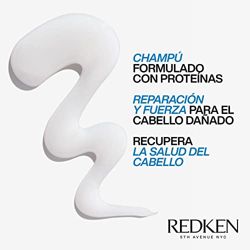 Redken | Champú y Acondicionador Reparador con Proteínas para Cabello Dañado, Extreme, Formato 500 ml