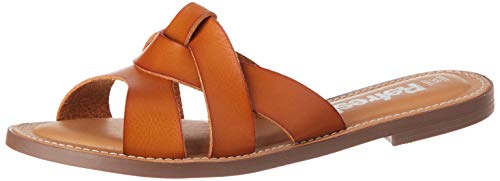 Refresh 72247.0, Sandalias con Punta Abierta Mujer, Marrón (Camel Camel), 37 EU