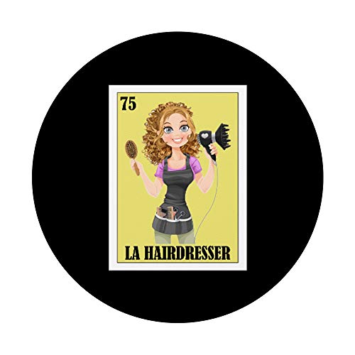 Regalo de estilista español - Lotería Mexicana La Peluquería PopSockets PopGrip Intercambiable