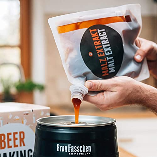 Regalos Originales Kit para elaborar Cerveza Estilo Oktoberfest en Casa - Producto de Alemania - Disfruta tu cerveza en sólo 7 días - Brewbarrel Braufässchen