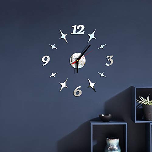 Reloj de Pared de Cuarzo de diseño Moderno, Grandes Relojes Decorativos, Pegatinas de acrílico de Europa, Reloj de Sala de Estar