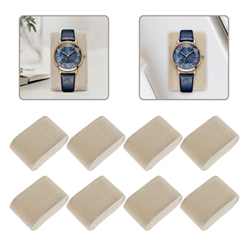 Reloj Reloj de La Almohada Cojín de Exhibición: 8Pcs Pulsera Cojín Brazalete Pantalla Pelo Almohada Flannel Pulsera Reloj Almohada para Watch Box Jewelry Display Stand Organizer