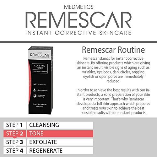 Remescar Tónico Clarificador - Prepara la piel para sueros y cremas hidratantes - refrescante y suave Tónico Facial - Restablecer los niveles de pH de la piel - microbioma Tecnología