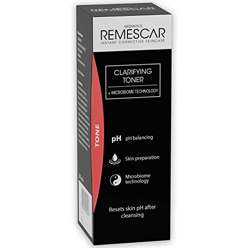 Remescar Tónico Clarificador - Prepara la piel para sueros y cremas hidratantes - refrescante y suave Tónico Facial - Restablecer los niveles de pH de la piel - microbioma Tecnología