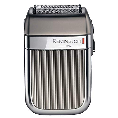 Remington Afeitadora de Láminas Heritage - Cuchillas Flexibles, Elegante Diseño, Uso Con o Sin Cable, Autonomía 60 min, Lavable, Gris - HF9000