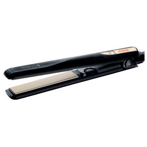 Remington Plancha de Pelo Ceramic Straight - Revestimiento de Cerámica, Placas Extra Largas, Negro - S1005