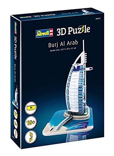 Revell- Burj Al Arab, Altura 31,0cm 3D Puzzle, Multicolor (00202)