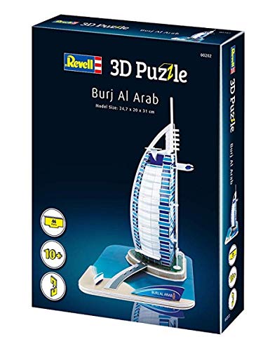 Revell- Burj Al Arab, Altura 31,0cm 3D Puzzle, Multicolor (00202)