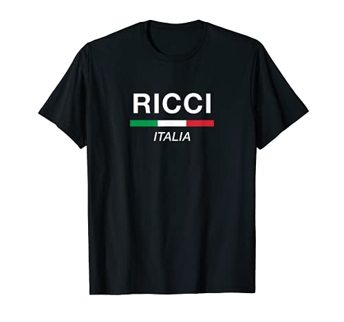 Ricci Nombre Italiano Italy Flag Italia Apellido Familia Camiseta