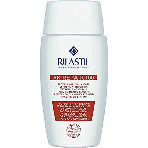 Rilastil Sun System Fotoprotector Solar Ak-Repair 100 para Pieles Delicadas y Muy Sensibles con Predisposición al Eritrema y Queratosis Actínica, 50ml