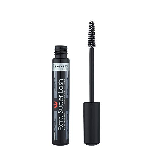 Rimmel London 34788177101 Extra Super Lash Máscara de Pestañas Tono Black, cepillo básico- 20 gr