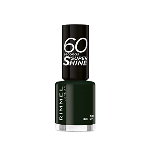 RIMMEL UÑAS LACA 60 SECONDS 907 SUPER SHINE VERDE OSCURO F-6