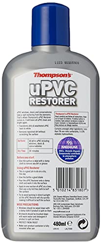 Ronseal TUPVREST Thompsons - Líquido restaurador para policloruro de vinilo no plastificado (480 ml)