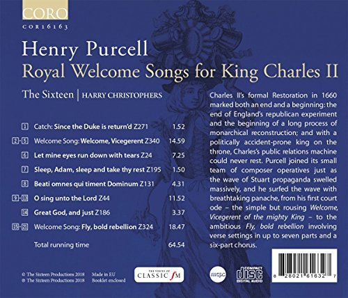 Royal Welcome Song for King Charles II