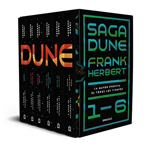 Saga Dune 1-6. La mayor epopeya de todos los tiempos: (edición estuche con: Dune | El mesías de Dune | Hijos de Dune | Dios emperador de Dune | Herejes de Dune | Casa capitular Dune) (Best Seller)