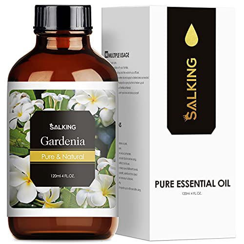SALKING Aceite Esencial de Gardenia 120ml,100% Puro Aceites Esenciales para Humidificador,Aceites Esenciales Naturales Aceite Perfumado de Gardenia, Regalos Originales para Mujer