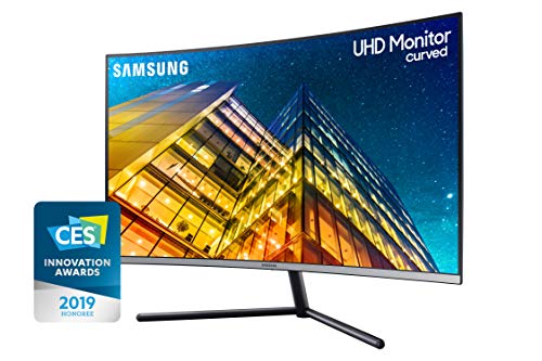 SAMSUNG LU32R590CWNXZA UR590C UHD 4K monitor curvo para juegos, azul oscuro gris