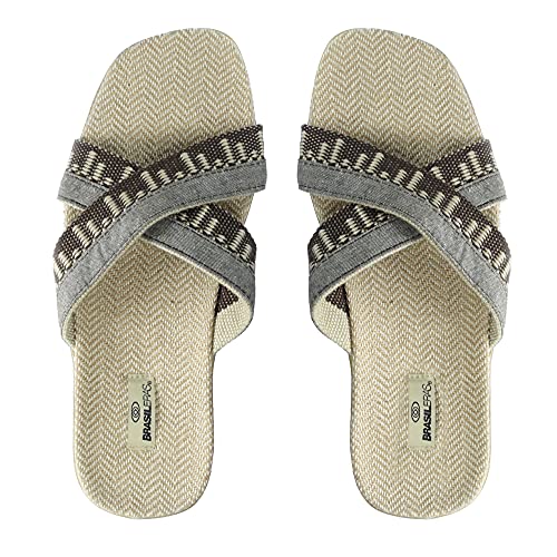 Sandalias de Playa BRASILERAS®,Cruzadas. Suela Antideslizante del 40 al 45. Hombre para Interior/Exterior. Zapatos Casual Verano