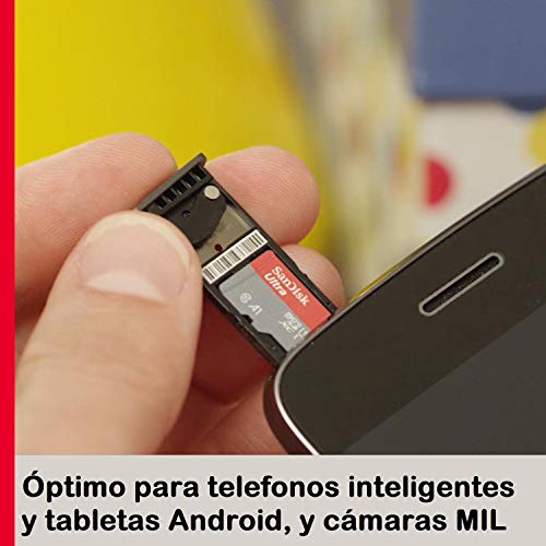 SanDisk Ultra Tarjeta de Memoria microSDXC con Adaptador SD, hasta 120 MB/s, Rendimiento de apps A1, Clase 10, U1, 256 GB