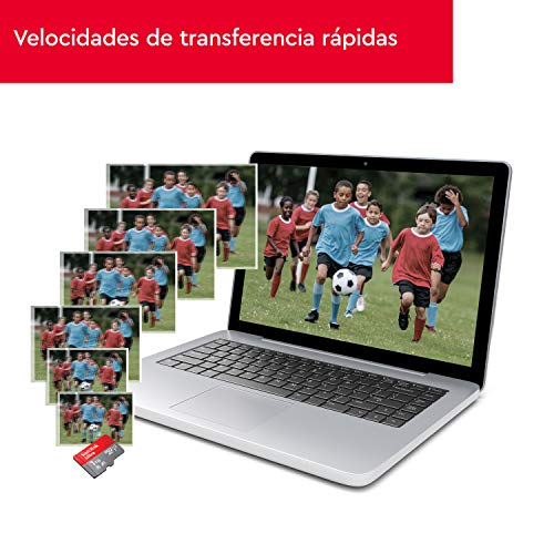 SanDisk Ultra Tarjeta de Memoria microSDXC con Adaptador SD, hasta 120 MB/s, Rendimiento de apps A1, Clase 10, U1, 256 GB